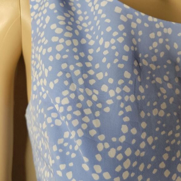 Forever 21 Light Blue & White Print Fit & Flare Dress - Picture 12 of 12